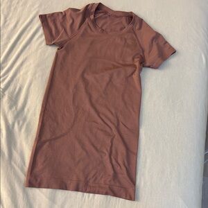 Lululemon swiftly tech race length short sleeve shirt in ancient copper SIZE 0